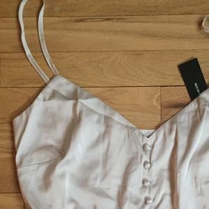 Lulus Satin Tank Top Bodysuit NWT Size Small